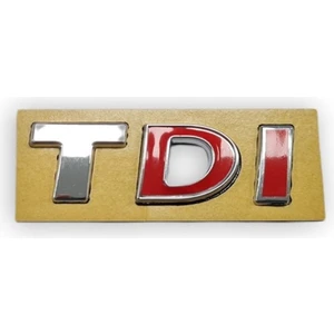 Vw Volkswagen Transporter T6 2016-2019 Arka Bagaj Kapağı Tdı Yazısı "dı" Kırmızı 7E0853675A