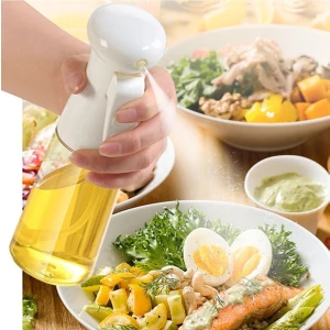 2 Adet Cam Yağdanlık Air Fryer Firitöz Için Yardımcı Cam Yağlık Püskürtücü Beyaz 2 Adet