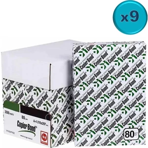 Copier Bond (Ve-Ge) A4 80GR/M2 Fotokopi Kağıdı 22500 Adet (45PK*500)