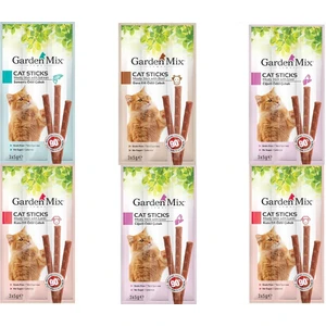 Garden Mix Karışık Kedi Ödül Sticks x 6 Adet