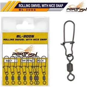 Port Fish BL-1088 Üçlü Fosforlu Bilyalı Fırdöndü