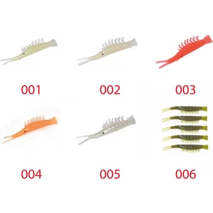 3052 Silikon Karides 6cm Suni Yem 5'li Paket