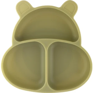 Huppo Vakum Tabanlı Silikon Mama Tabağı Olive Green