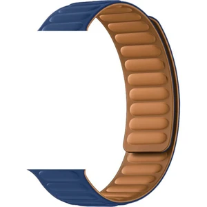 Apple Watch Se 2 2022 40MM Kordon Deri Mıknatıslı Gizli Mıknatıslı Krd 34 Lacivert
