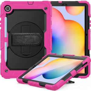 Samsung Galaxy P610 Tab S6 Lite 10.4 Kılıf 360 Korumalı Askılı Standlı Tank Kapak Anka-Azn-Pars