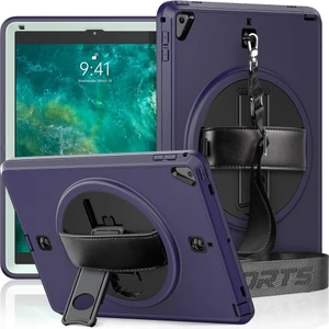 Apple iPad 5 Air 9.7 Kılıf Boyun Askılı Standlı Tank Kapak Anka-Azn-Strap-C