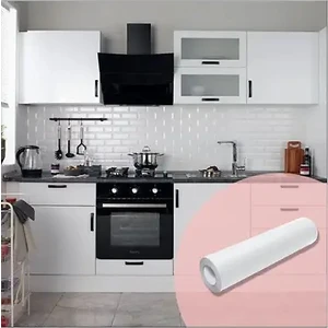 MC Led Mat Beyaz Folyo Yapışkanlı Mutfak Dolabı Kaplama Folyosu 50CM x 4 Metre