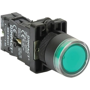22mm Işıklı Buton Yeşil NO MB3-EW631