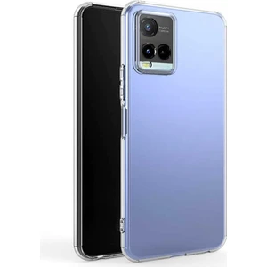 Fitcase Vivo Y21S Kılıf Kamera Korumalı Silikon Şeffaf Arka Kapak