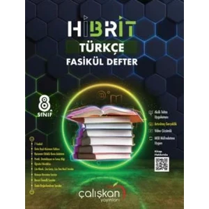 Çalışkan Yayınları 8.snf. Hibrit Fasikül Defter / Türkçe