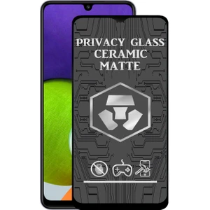 Caseart Samsung Galaxy A22 Tam Kaplayan Mat Seramik Nano Esnek Hayalet Ekran Koruyucu