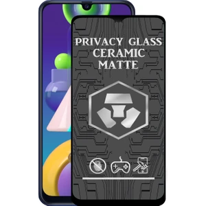 Caseart Samsung Galaxy M21 Tam Kaplayan Mat Seramik Nano Esnek Hayalet Ekran Koruyucu