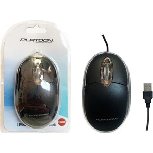 Platoon PL-1080 USB Mouse Vakumlu Siyah