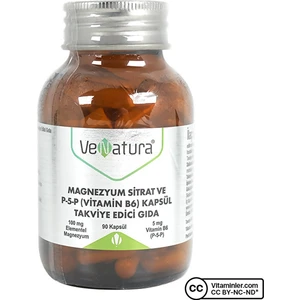 Magnezyum Sitrat Ve P-5-P (Vitamin B6) 90 Kapsül