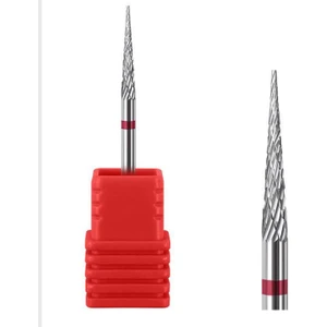Aba Nails Çelik Freze Törpü Ucu Kırmızı Koni Çin