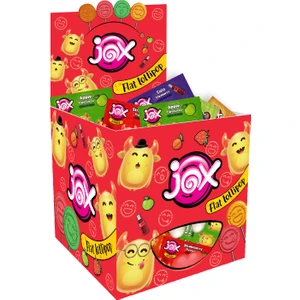 Flat Kabartmalı Yüz İfadeli Çilek-Kola-Şeftali-Elma Aromalı Lolipop Şekerleme 6,2 gr x 150 adet