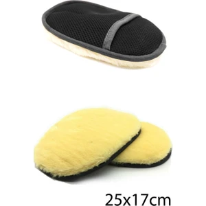 Yumuşak Araba Yıkama Eldiveni Temizleme Oto Bakım Süngeri Bezi Yün Havlu