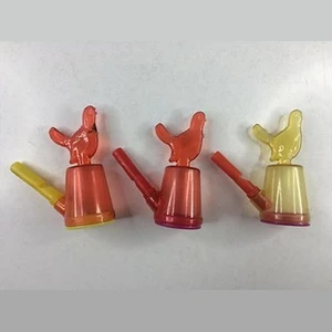 Nostaljik Lezzetler Horoz Şeklinde Sulu Kanarya Düdük Oyuncak 10 Adet Birden