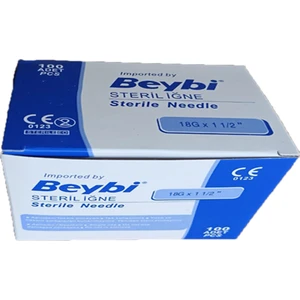 18gx11/2" Steril Pembe Iğne Ucu 100 Adet