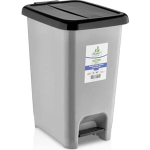 Slim Pedallı Çöp Kovası Gri (30 Litre)