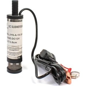 12 Volt Mazot Yağ Aktarma Pompası,  Dc Mini Dalgıç Pompa Süzgeçli 38 mm Dış Çap