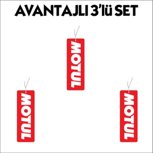 Jet Hızında 3'lü Set Motul Tasarımlı Oto Kokusu