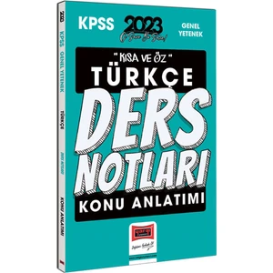 Yargı Yayınevi 2023 KPSS Kısa ve Öz Türkçe Konu Anlatımlı Ders Notları