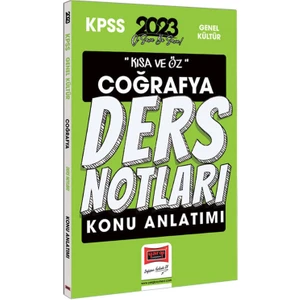 Yargı Yayınevi 2023 KPSS Kısa ve Öz Coğrafya Konu Anlatımı Ders Notları