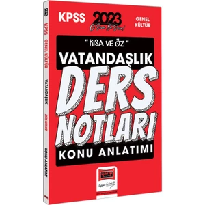 Yargı Yayınevi 2023 KPSS Kısa ve Öz Vatandaşlık Konu Anlatımı Ders Notları
