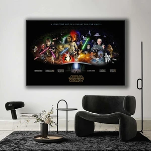 SML Tablo Star Wars Evreni Filmler ve Karakterleri Kanvas Tablo