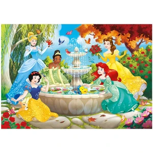 60 Parça Supercolor Puzzle: Disney Princess Güzellik Havuzu