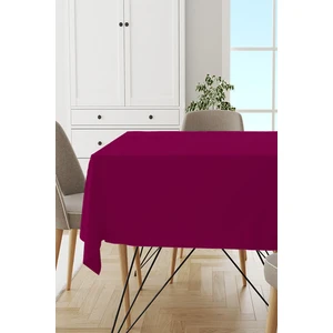 Fuşya Sade Masa Örtüsü Tay Tüyü Kadife Leke Tutmaz Yıkanabilir Dokuma Kumaş Düz Tek Renk MSO015