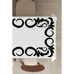 Leke Tutmayan Dokuma Elit Yıkanır Leke Tutmayan Kumaş Çerçeveli Masa Örtüsü MSO317