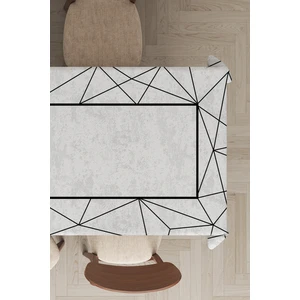 Leke Tutmayan Dokuma Elit Yıkanır Leke Tutmayan Kumaş Çerçeveli Masa Örtüsü MSO374