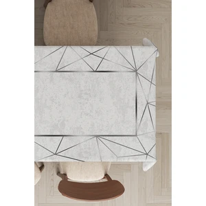 Leke Tutmayan Dokuma Elit Yıkanır Leke Tutmayan Kumaş Çerçeveli Masa Örtüsü MSO377