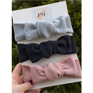 Kız Bebek/ Çocuk 3 Lü Ribana Bandana Seti