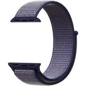 Apsuwa Apple Watch Nike Se 40MM Uyumlu Kordon Cırtcırt Kumaş Saat Kordonu 40/K03--LACIVERT