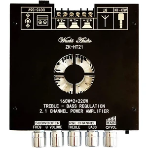 ZK-HT21 2X160W + 220W Bluetooth 5.0 2.1 Kanal Amfi Modülü TDA7498E