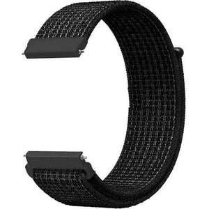  Apsuwa Samsung Galaxy Watch 3 45MM Uyumlu Kordon Cırtcırt Kumaş Saat Kordonu 22/K03--SIYAH