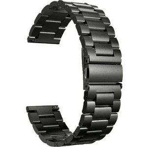  Apsuwa Samsung Gear S2 Classic Uyumlu Kordon Metal Paslanmaz Çelik Saat Kordonu 20/K04-SIYAH