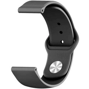  Apsuwa Samsung Gear S2 Classic Uyumlu Kordon Lüx Silikon Saat Kordonu Kayış 20/K11-SIYAH