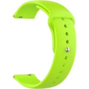 Amazfit Bip Lite Uyumlu Kordon Mat Jel Silikon Saat Kordonu 20/qq-Yeşil