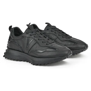 Ziya, Kadın Hakiki Deri Sneaker 1231000 4660 Siyah