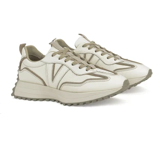 Ziya, Kadın Hakiki Deri Sneaker 1231000 4660 Krem