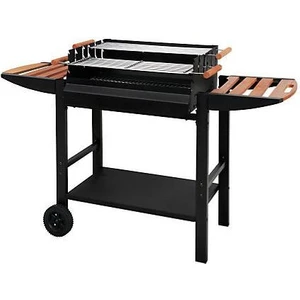 Tarrington House Gouette Trolley Kömürlü Açık Mangal Barbekü Çift Izgaralı Tekerlekli