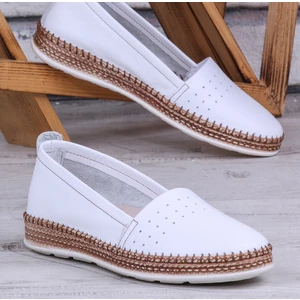 Herna Hakiki Deri Babet Kadın Ayakkabı