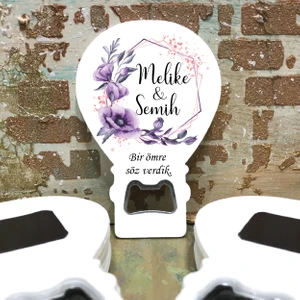 Otuz9  Balon Açacaklı Magnet Düğün - Nişan - Kına - Nikah - Söz (25 Adet)