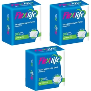 Flexi Life Evcil Hayvan Çiş Pedi Yatak Koruyucu 60X90 cm 90 Kullanım