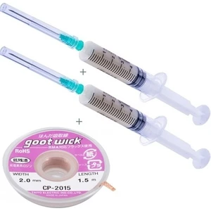 Krem Flux,anakart Enteğre Lehim Toplama ve Yüzey Temizleme Seti x 2mm