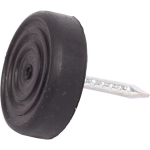 Koltuk Kanepe Ünite Çivili Masa Sandalye Koltuk Zemin Koruyucu Yumuşak Plastik Kaydırmaz Siyah 20 Adet Çap 24 mm